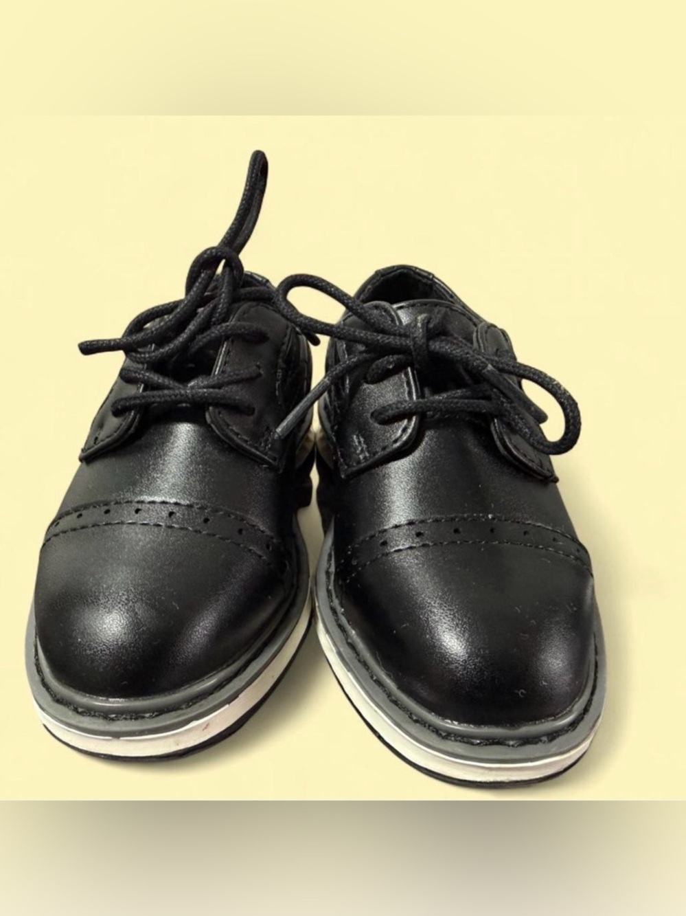 ❌SOLD❌ Stafford Black Lace-Up Kids Dress Shoes